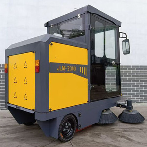 Ride On Sweeper 42 In Electric Industrial Floor Cleaner With 2800W Motor 180L Capacity For Property Management - Product Image 2