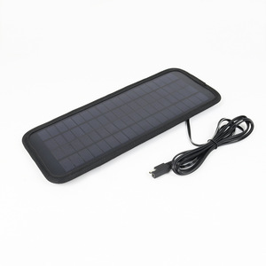 Chargeur solaire monocristallin portable 5W 12V USB Type A 1 port pour voiture avec surveillance de la tension de charge pour batteries standard - Product Image 3