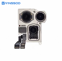 Module de caméra arrière de remplacement pour iPhone 15, 15 Plus, 15 Pro, 15 Pro Max – Ensemble de réparation pour téléphone avec adaptateur