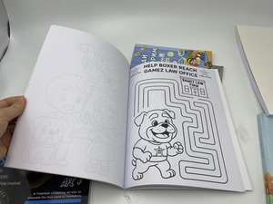 สมุดระบายสี A5 พิมพ์ลายตามสั่ง สำหรับเด็ก  ปกอ่อน/ปกแข็ง พิมพ์สีเต็มรูปแบบ  รับพิมพ์โลโก้ตามสั่ง - Product Image 2