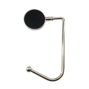 Gancho Metálico Plegable para Colgar Bolsos con Decoración de Cristal Verde, 6 cm de Diámetro, Resistente, para Actividades Promocionales - Product Image 2