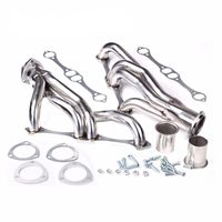 Kit de collecteur d'échappement à tube long en acier inoxydable poli pour Chevy 265-400 SBC V8 Camaro Chevelle Nova Malibu Vente en gros