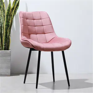 Chaise küche rose grün samt stuhl nordic set neon rosa designer stuhl cadeiras para jantar restaurant esszimmer stuhl moderne