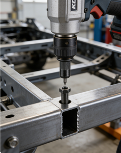 Insert de rivet professionnel de qualité automobile |   Écrou aveugle en alliage de zinc pour la construction de cadres et de châssis à parois fines - Product Image 3