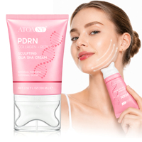 ATOANY Crème Légère au PDRN, Collagène et Rétinol Gua Sha pour le Contour du Visage et du Décolleté, Soin Raffermissant et Hydratant Liftant pour le Cou