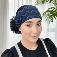 Chapeau bandeau de travail pour femme, toutes saisons, anti-poussière, anti-cheveux gris, respirant, séchage rapide, en fibre acrylique, dentelle zigzag, élastique