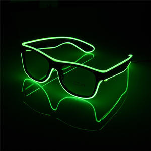 Gafas de Fiesta Brillantes al por Mayor, Unisex, para Hombre y Mujer, Regalo, Gafas LED con Cable EL Rojo, Verde y Amarillo - Product Image 4