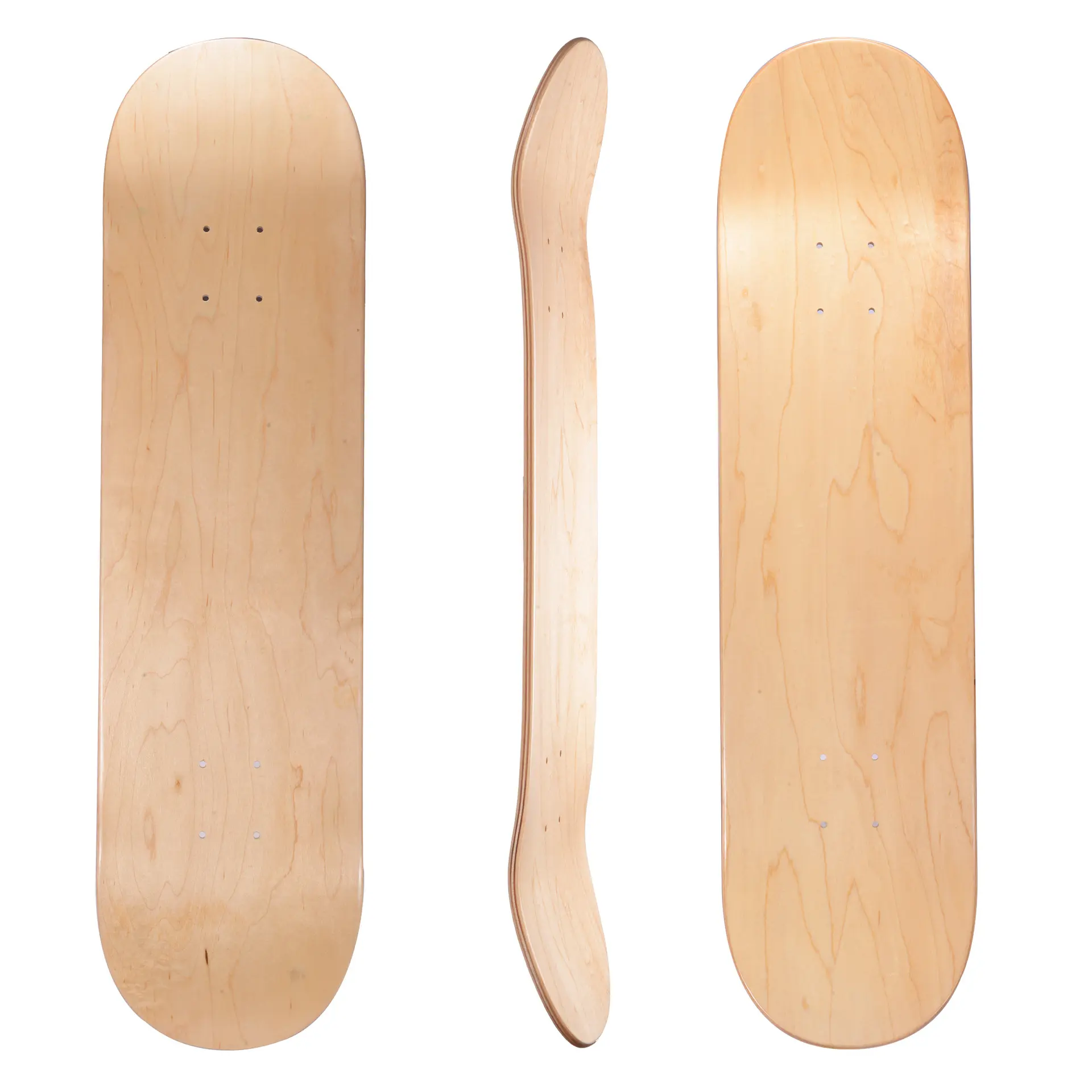 Chinese maple wood blank skateboard deck
