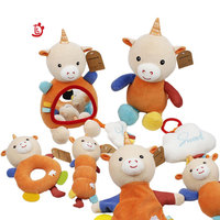 Jouets en peluche pour bébés très vendus, adorables licornes, marionnettes éducatives, personnalisables et échantillons disponibles