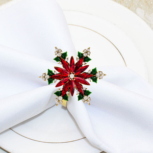 Vente chaude Délicat Décorations De Table De Noël Or Ronds De Serviette pour Noël Nouvel An Vacances De Mariage Banquet Anniversaire - Product Image 2