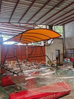 Canoë kayak transparent en plastique transparent pour 10 personnes en polycarbonate pour les visites touristiques et la pêche
