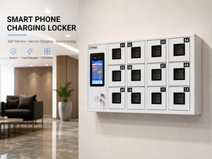 Smartphone Charging Locker <b>With</b> Usb Inside, 12 Door Wall Mounted Station for Lounge, Hotel & Tourist Attraction C-WB263 Space-Sa - Product Image 4