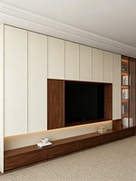 Meuble TV compact en aluminium sur mesure, résistant au feu, à l'eau et à la rouille, pour un style intégré à toute la maison