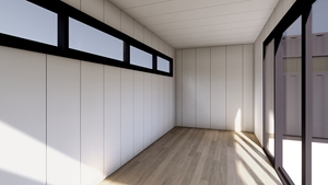 โรงยิมแบบตู้คอนเทนเนอร์สำเร็จรูป, บ้านสำเร็จรูปจากตู้คอนเทนเนอร์, ห้องพักสำเร็จรูปแบบพกพาสำหรับใช้เป็นโฮมออฟฟิศและในพื้นที่สูง - Product Image 3