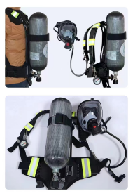 Taşınabilir yangın söndürme ekipmanları 6.8L silindir Scba pozitif basınç kendi kendine yeten hava solunum cihazı - Product Image 5