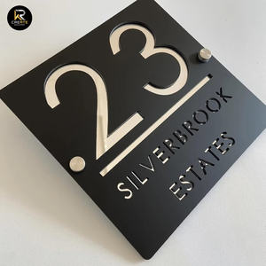 Vendita calda moderno numero di casa segno di proprietà <span class=keywords><strong>nome</strong></span> e numero di targa della parete stradale numero di porta illuminata - Product Image 3