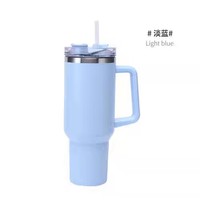 Vaso Térmico de Acero Inoxidable de 40 oz con Asa, Impresión de Logotipo Personalizado, para Stanley, Aislamiento al Vacío, Certificado ISO