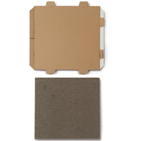 Maison pour chat en carton écologique de luxe à faire soi-même avec porte et griffoir, condo moderne pour chat en emballage carton