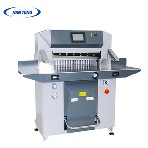 Cortadora de papel de guillotina hidráulica 6710, características eléctricas automatizadas usadas Schneider Delta Omron PLC para restaurante - Product Image 3