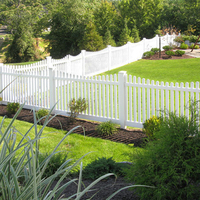 Clôture décorative en PVC pour jardin et cour, avec design à stiles fermés pour la séparation des espaces, améliore l'intimité et la beauté du paysage extérieur, garantie 15 ans