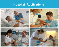 Bracelets d'identification médicaux jetables personnalisés, imperméables, antibactériens, à impression thermique directe, de qualité hospitalière pour patients