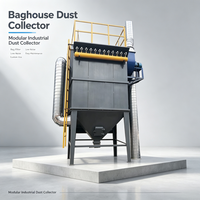 Système de filtration à sacs industriel à jet pulsé DMC pour l'utilisation dans les usines de transformation chimique et alimentaire