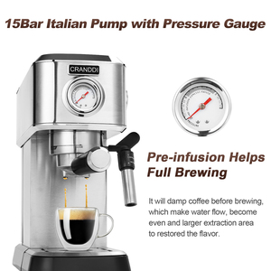 <strong>Coffee</strong> Maker Espresso <strong>Machine</strong> Home Business Stainless Steel <strong>Machine</strong> - Product Image 4