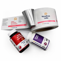 Etiquetas Personalizadas para Empaque de Productos, Etiqueta Adhesiva con Logotipo en Relieve para Botellas de Cosméticos, Impresión de Etiquetas Cosméticas con Estampado en Dorado