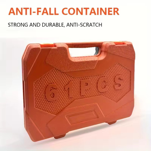 Juego de Herramientas Manuales de Acero al Carbono de 61 Piezas, Juego de Llaves de Trinquete Métricas, Reparaciones Mecánicas Automotrices, Juego de Herramientas Duraderas - Product Image 3