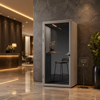 Cabine de travail insonorisée personnalisable, grand espace, pour une personne, cabine téléphonique d'hôtel, isolation acoustique, pod de réunion de bureau