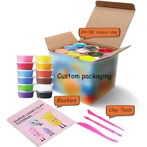 2021 Educational DIY Modeling Tools Soft Clay Kit Bar Soft Playdough Foam Set Accessories Air Dry Polymer Clay