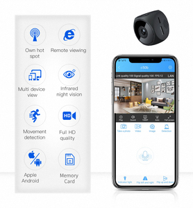 Mini caméra de Surveillance CCTV Audio bidirectionnel, Micro Wifi HD sans fil avec <span class=keywords><strong>support</strong></span> magnétique - Product Image 5