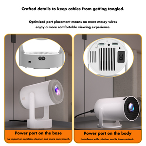 Mini Proyector LCD Wupro P2 con Envío Directo, <span class=keywords><strong>1080p</strong></span> Full HD, 200ANSI Lúmenes, WiFi Inteligente, 5G, BT5.2, Proyector Portátil para Exteriores con Android - Product Image 2