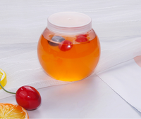 160ml 210ml Emballage clair de qualité alimentaire rond pour lait yaourt crème glacée gelée pouding mousse pot PET tasse en plastique avec couvercle