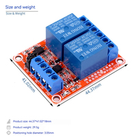 Module relais 2 canaux 12V/5V en gros avec prise en charge du niveau tactile haut/bas pour carte de développement