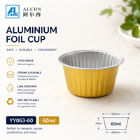 ALCHN Nid d'oiseau mijoté prêt à consommer dans un gobelet rectangulaire en PET avec couvercle en aluminium, récipient en aluminium de qualité alimentaire, compatible four