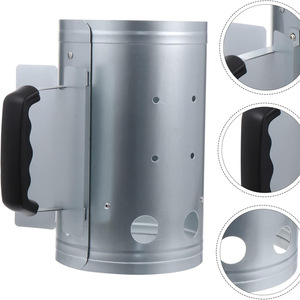 Encendedor de barbacoa metálico con asa, herramienta ligera para encender fuego en exteriores y camping - Product Image 1