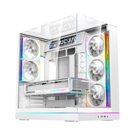 Boîtier de jeu original d'usine ATX Full Tower avec verre trempé, ventilateur ARGB, support de refroidissement par eau, radiateur 360 mm, boîtier PC DIY pour joueur