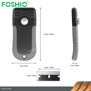 Foshio outil de nettoyage de four <span class=keywords><strong>plaque</strong></span> de <span class=keywords><strong>cuisson</strong></span> plastique lame de rasoir <span class=keywords><strong>grattoir</strong></span> à verre - Product Image 6