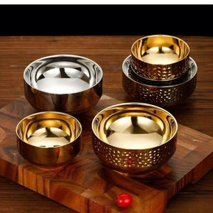 ชามข้าวทำจากสเตนเลส304ราเมงสองชั้นเป็นมิตรกับสิ่งแวดล้อมสไตล์เกาหลีเสิร์ฟพร้อมเม็ดเพชรออกแบบได้ตามต้องการ - Product Image 3