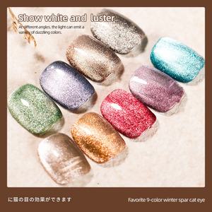 JTING - Esmalte de Uñas Magnético con Diamantes de 9 Colores, Gel UV LED para Uñas, Productos Profesionales para Arte de Uñas - Product Image 4