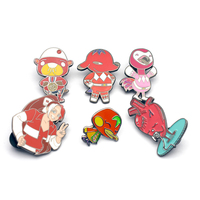 Pin de solapa de cisne de esmalte duro y suave, chapa de Metal 3D con dibujos animados divertidos, Animal plateado, brillante, productos en oferta
