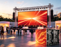 Pantalla LED de Alquiler para Exteriores TOPvision P2.976 P3.91 P4.81, 500x1000mm, IP65 Impermeable, Alta Definición, para Conciertos y Espectáculos