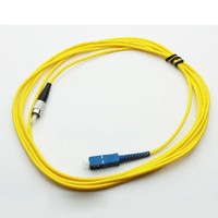 Kualitas tinggi kabel serat optik Mode tunggal kabel Patch FC ke FC FTTH kabel Drop kabel Patch mode tunggal Simplex
