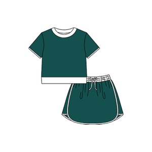 Ropa Deportiva Personalizada, Falda Pantalón de Tenis para Niñas, Conjuntos con Forro, Secado Rápido, Spandex/Poliéster, Ropa Casual de Yoga - Product Image 2