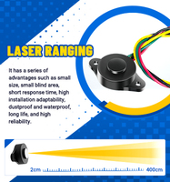 Sensor Penghindar Rintangan Laser DYP-R01 IP67 Jangkauan 4m dengan Kompatibilitas Pemasangan Luas untuk Deteksi Kedekatan & Kehadiran Objek