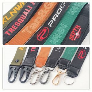 Factory Custom Logo Key Chain Logo <b>Keychains</b> Fashions Polyester Lanyards <b>Personalized</b> Customized Woven Keychain - Product Image 4