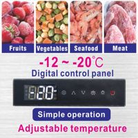 LD-12 RVS Diepvriezer met gelijkmatige temperatuurverdeling, rechtopstaand, negatief, voor levensmiddelenwinkel en café