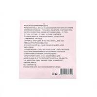 Palette de fards à paupières scintillants 9 couleurs Rose Mauve Rose Métallique Mat Kit de maquillage pour les yeux Vente en gros Ensemble de maquillage beauté avec miroir