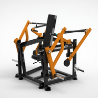 Machine de musculation professionnelle à charge libre, réglable, en acier, pour press à la presse assise, conçue pour un entraînement confortable du pectoral.